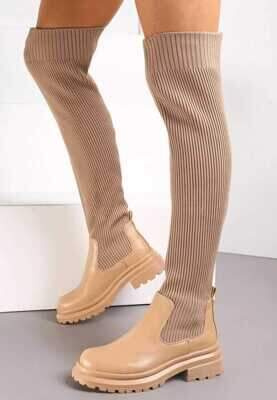 Kozaki damskie ocieplane A9073.CAMEL (36/41,12par)