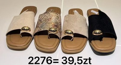 Klapki damskie 2276.KOLORDOWYBORU (36/41,12par)