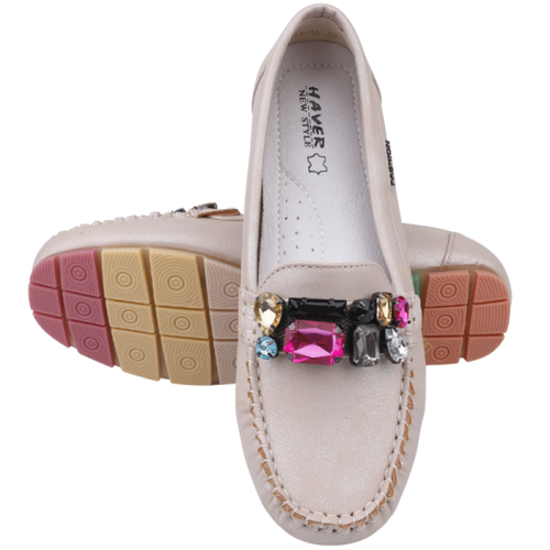 Balerinki damskie MH14-16.BEIGE (36/41,12par)