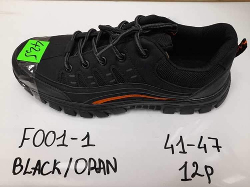 Buty sportowe męskie 9AF001-1.BLACK/ORANGE (41/47,12par)