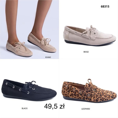 Balerinki damskie L-85.KOLORDOWYBORU (36/41,12par)