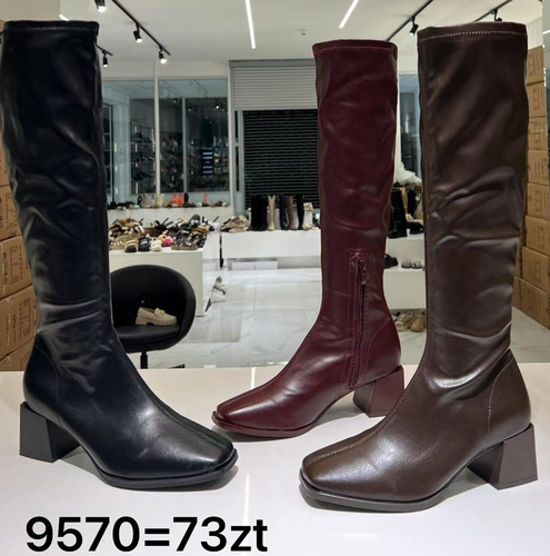 Kozaki damskie 9570.KOLORDOWYBORU (36/41,12par)