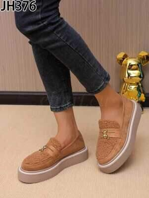 Balerinki damskie 7AJH376.KHAKI (36/41,12par)