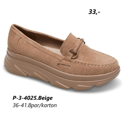 Półbuty damskie 3-4025.BEIGE (36/41,8par)