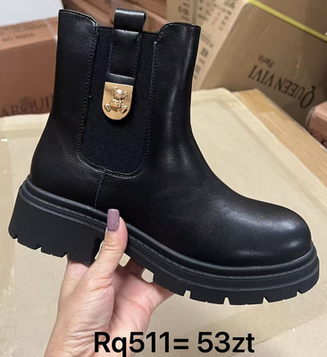 Botki damskie RQ511.BLACK (36/41,12par)