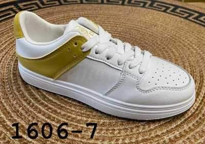 Buty sportowe damskie 7A1606-7.WHITE/YELLOW (36/41,8par)