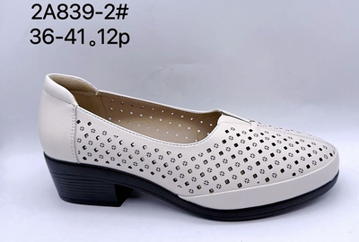 Czółenka damskie 2A839-2.WHITE (36/41 12par)