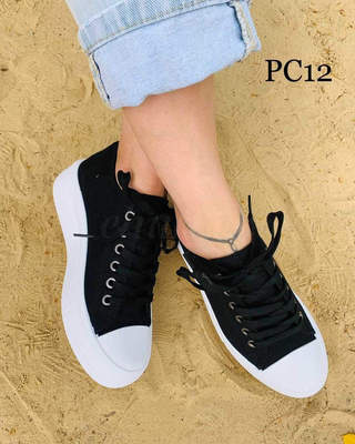 Trampki damskie 7APC12.BLACK (36/41,12par)