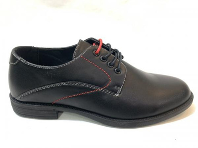 Półbuty męskie AB300-3.BLACK/RED (40/45,8par)