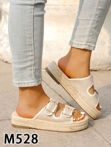 Klapki damskie M528.BEIGE (36/41,12par)