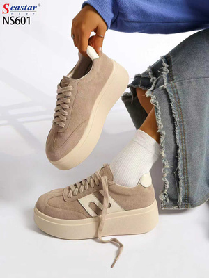 Buty sportowe damskie 7ANS601.KHAKI (36/41,12par)