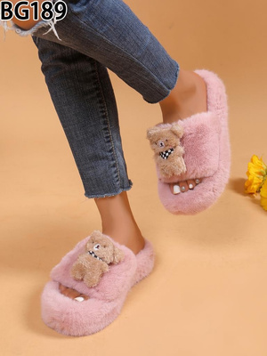 Kapcie damskie BG189.PINK (36/41,12par)