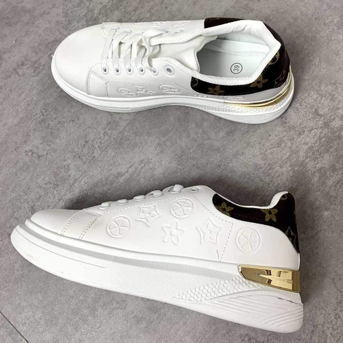 Buty sportowe damskie 7AMK668.WHITE/GOLD (36/41,12par)