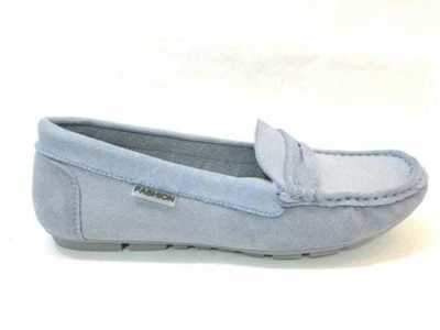 Mokasyny damskie 7AMH06A-8.BLUE (36/41,12par)