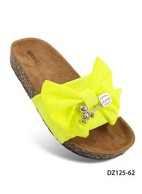 Klapki damskie 7ADZ125-62.NEON GREEN (36/41,12par)