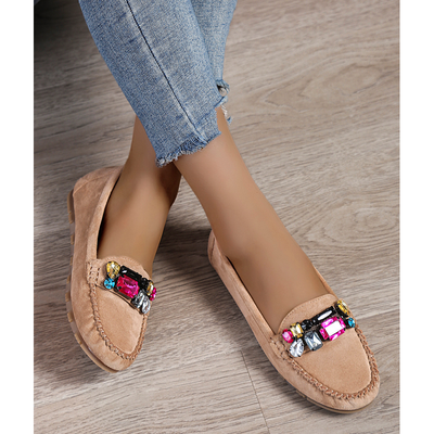 Balerinki damskie GS33.KHAKI (36/41,12par)