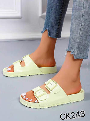 Klapki damskie 7ACK243.F.GREEN (36/41,12par)