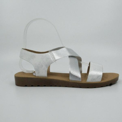 Sandały damskie DH01-1.SILVER (36/41,12par)