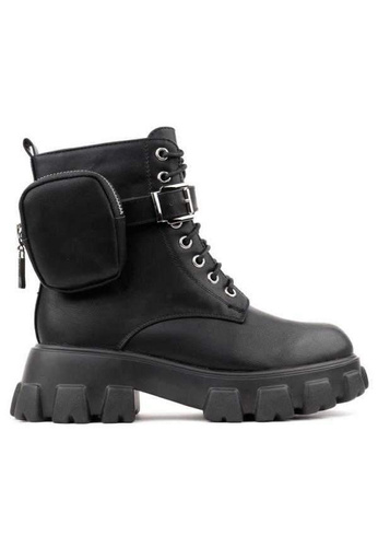 Botki damskie RM12M-1.BLACK Ocieplane (36/40,8par)