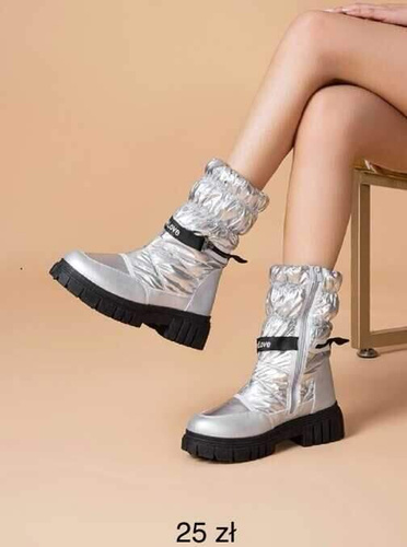 Botki damskie LG699.SILVER (36/41,12par)