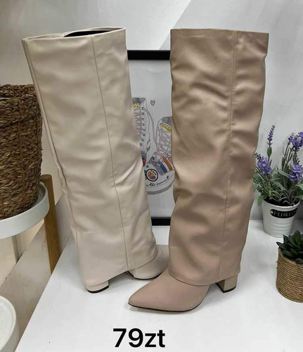 Kozaki damskie LA217.BEIGE (36/41,12par)