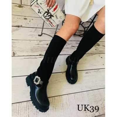 Botki damskie UK39.BLACK (36/41,12par)