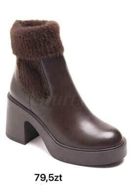 Botki damskie 7A9560A.BROWN (36/41,12par)