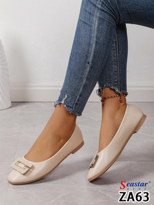 Balerinki damskie ZA63.BEIGE (36/41,12par)