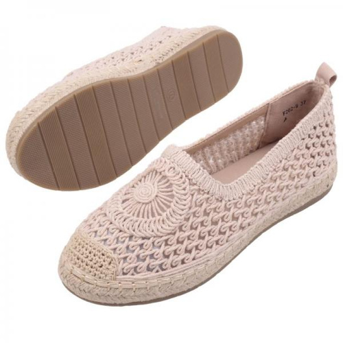 Balerinki damskie F202-9.BEIGE (36/41,12par)
