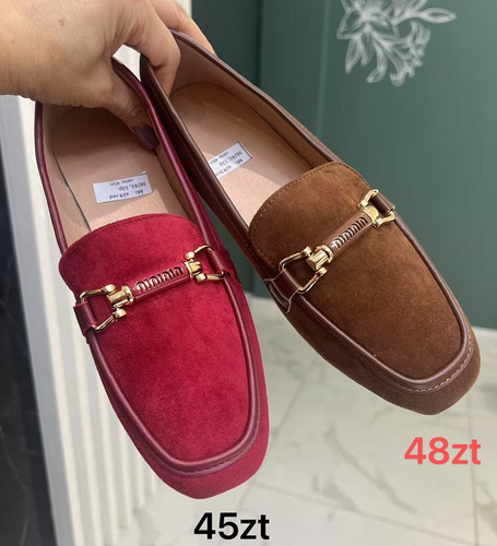 Mokasyny damskie A24.BROWN (36/41,12par)
