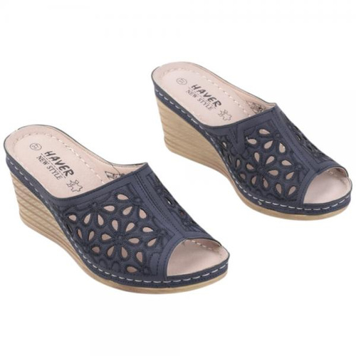 Klapki damskie DE921N-1.NAVY (36/41,8par)