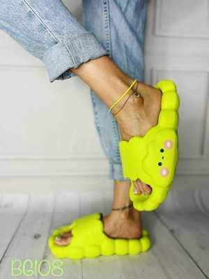 Klapki damskie 7ABG108.GREEN (36/41,12par)