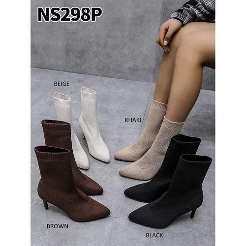 Botki damskie 7ANS298.BEIGE Ocieplane (36/41,12par)