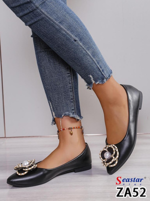 Balerinki damskie 7AZA52.BLACK  (36/41,12par)