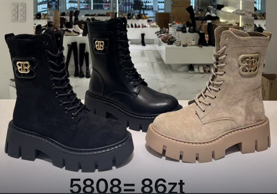 Botki damskie ocieplane 7A5808.KOLORYDOWYBORU (36/41,12par)