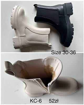 Botki dziewczęce  5AKC-6.KOLORDOWYBORU  (30/36,12par)