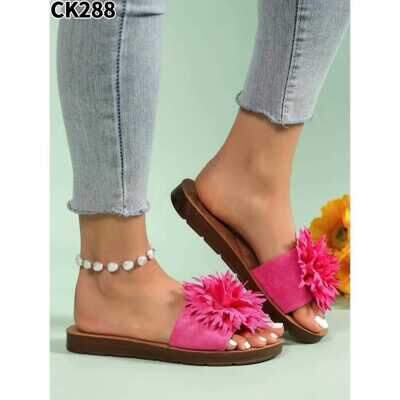 Klapki damskie 7ACK288.FUSHIA (36/41,12par)