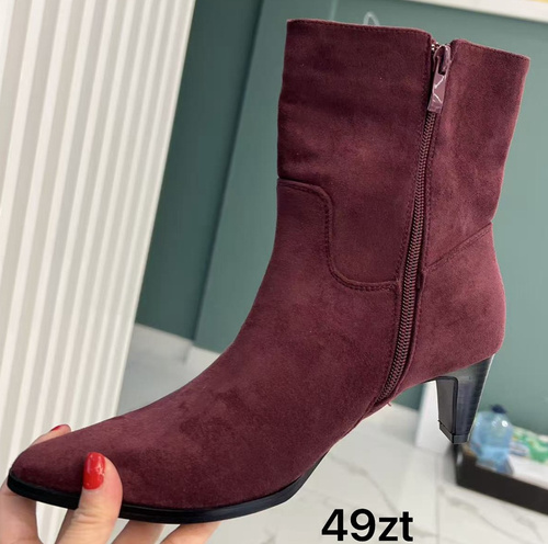 Botki damskie ocieplane 6372.WINO (36/41,12par)