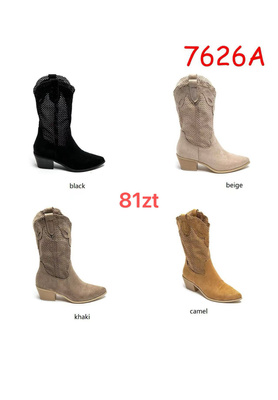 Kozaki damskie 7A7626A.KOLORDOWYBORU  (36/41,12par)