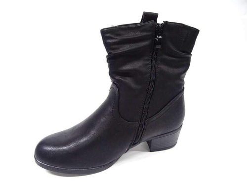 Botki damskie   7A8681-1.BLACK    (36/41,12par)