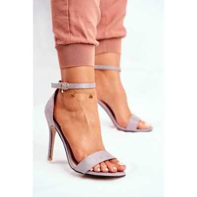 Sandały damskie   7AGG-86.GREY  (36/41,12par)