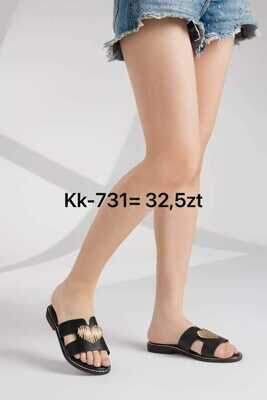 Klapki damskie 7AKK-731.BLACK (36/41,12par)