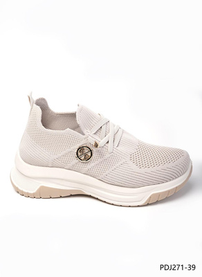 Balerinki damskie 7APDJ271-39.CREAM (36/41,12par)