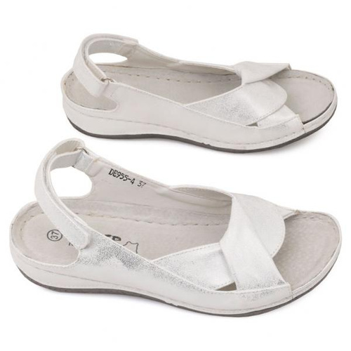 Sandały damskie DE955-4.SILVER (36/41,12par)
