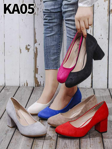 Czółenka damskie KA05.KHAKI (36/41,12par)