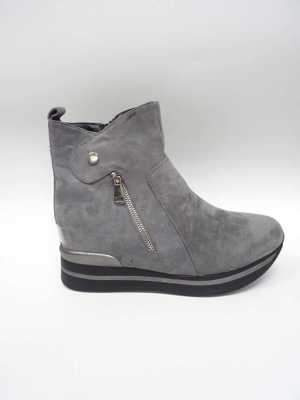 Botki damskie ocieplane   7A20207-2.GREY   (36/41,12par)
