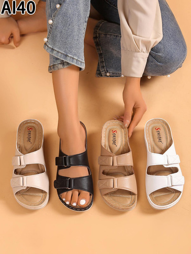 Klapki damskie AI40.BEIGE (36/41,12par)