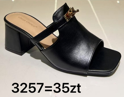 Klapki damskie 3257.BLACK (36/41,12par)