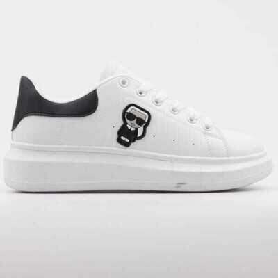 Buty sportowe damskie B1239-2.WHITE/BLACK (36/41,12par)