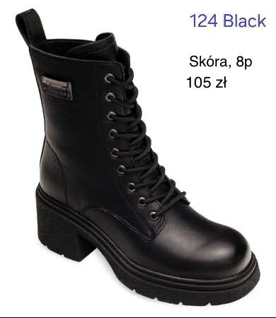Botki damskie   7A124.BLACK  (36/41,8par)